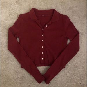 brandy melville red caroline top